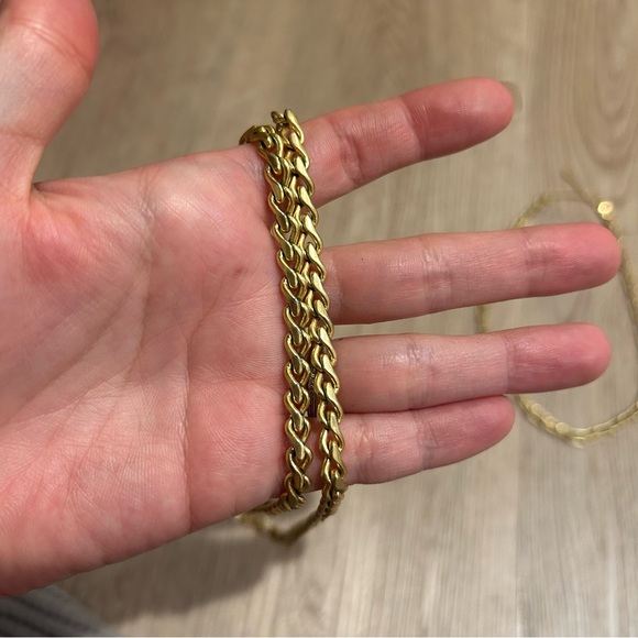 Madewell Gold Paperclip Chain And Rope Chain Bundle - Picture 10 of 15